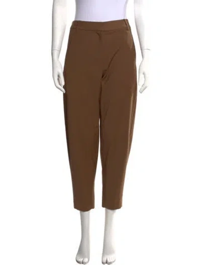 Pre-owned Tibi Straight Leg Pants In Brown