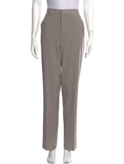 Pre-owned Tibi Straight Leg Pants In Gray
