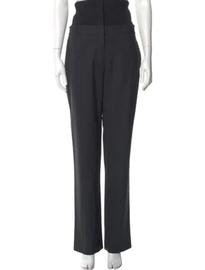 Pre-owned Tibi Straight Leg Pants In Gray