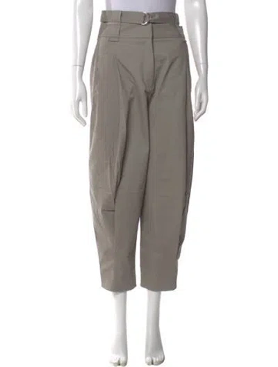 Pre-owned Tibi Straight Leg Pants In Gray