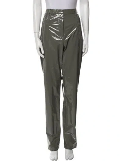 Pre-owned Tibi Straight Leg Pants In Gray