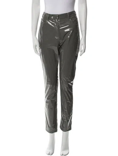 Pre-owned Tibi Straight Leg Pants In Gray