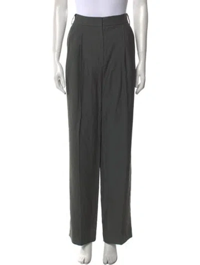 Pre-owned Tibi Straight Leg Pants In Gray