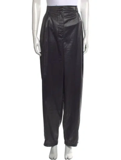 Pre-owned Tibi Straight Leg Pants In Gray