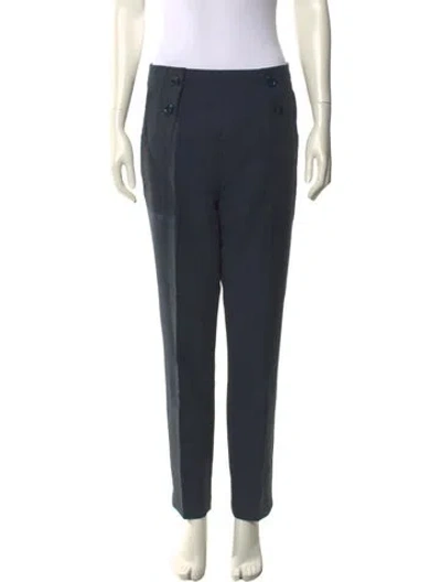 Pre-owned Tibi Straight Leg Pants In Gray