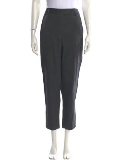 Pre-owned Tibi Straight Leg Pants In Gray