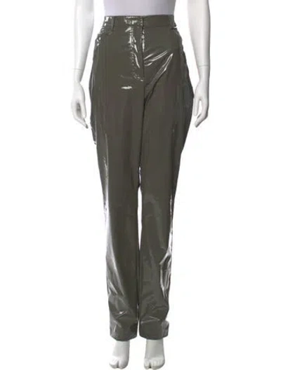 Pre-owned Tibi Straight Leg Pants In Gray