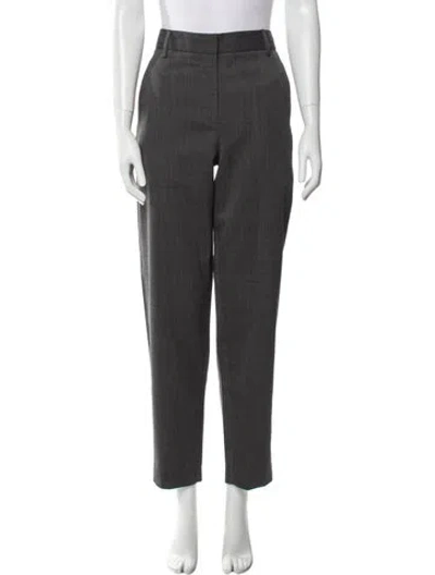 Pre-owned Tibi Straight Leg Pants In Gray