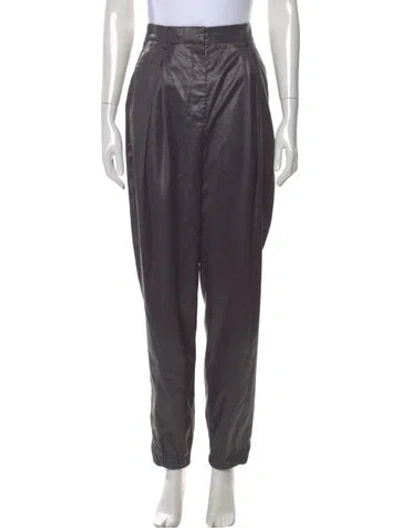 Pre-owned Tibi Straight Leg Pants In Gray