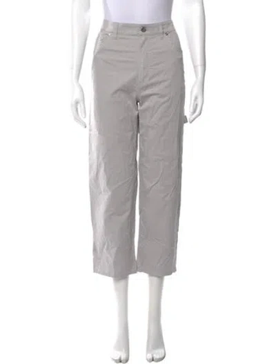 Pre-owned Tibi Straight Leg Pants In Gray