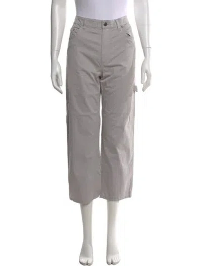 Pre-owned Tibi Straight Leg Pants In Gray