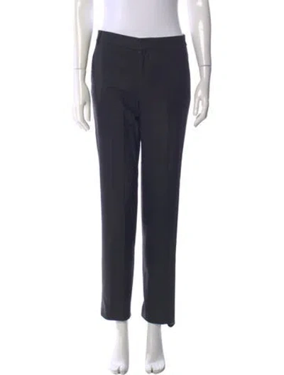 Pre-owned Tibi Straight Leg Pants In Gray