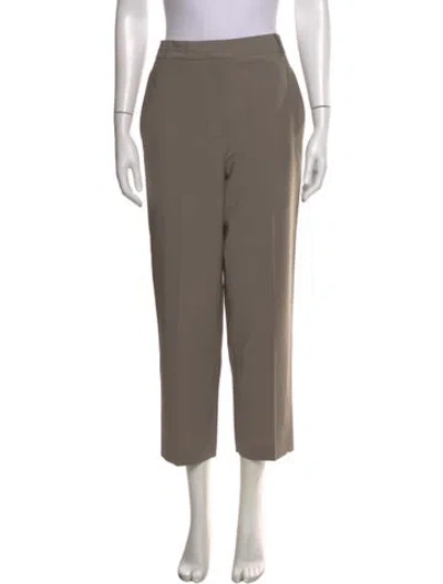 Pre-owned Tibi Straight Leg Pants In Gray