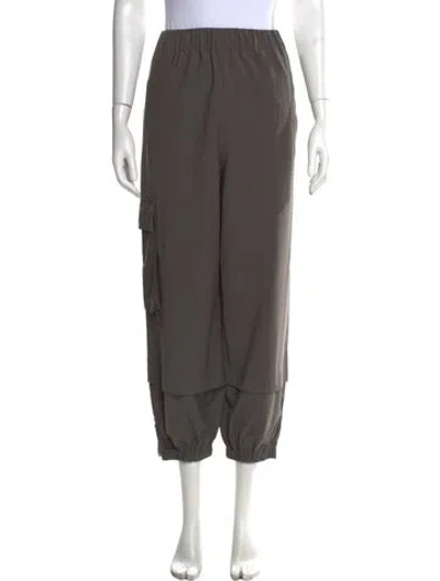 Pre-owned Tibi Straight Leg Pants In Gray