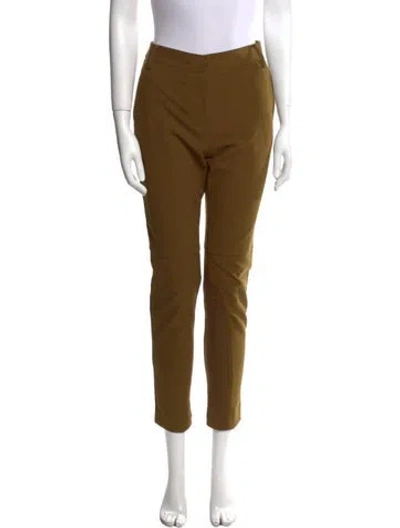 Pre-owned Tibi Straight Leg Pants In Green