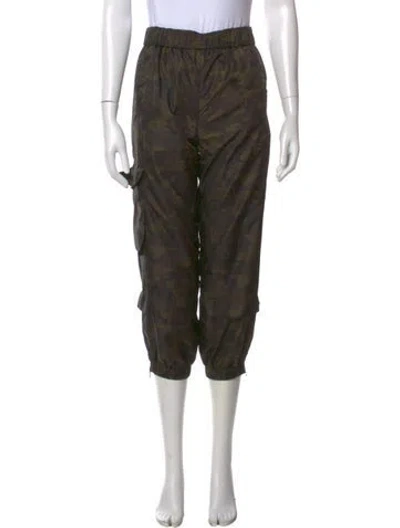 Pre-owned Tibi Straight Leg Pants In Green
