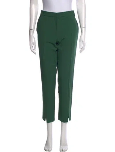 Pre-owned Tibi Straight Leg Pants In Green