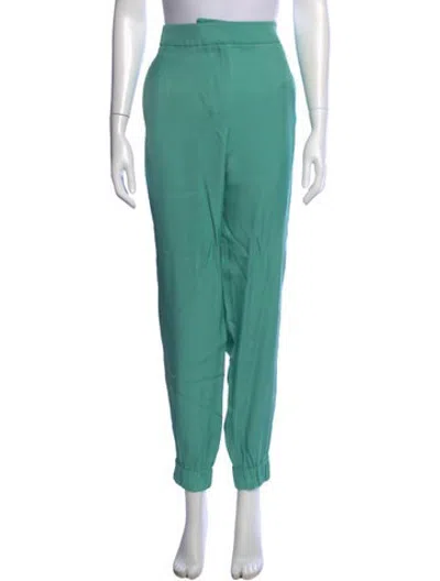 Pre-owned Tibi Straight Leg Pants In Green