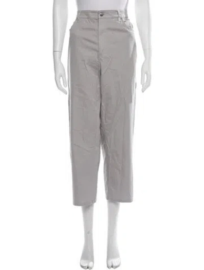 Pre-owned Tibi Straight Leg Pants In Grey