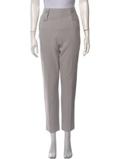 Pre-owned Tibi Straight Leg Pants In Grey