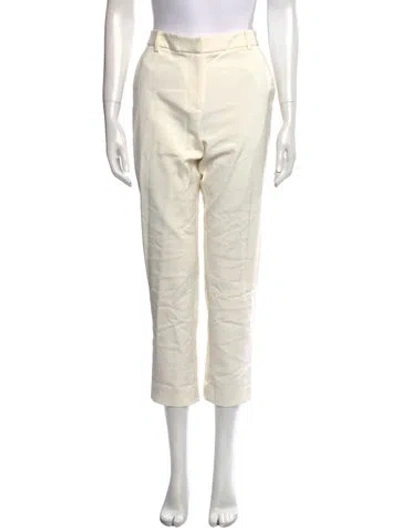 Pre-owned Tibi Straight Leg Pants In Neutral