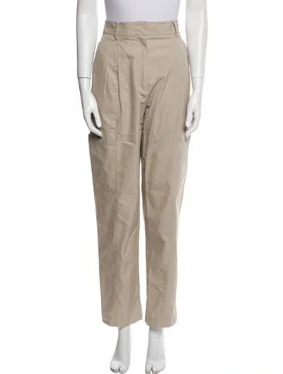 Pre-owned Tibi Straight Leg Pants In Neutral