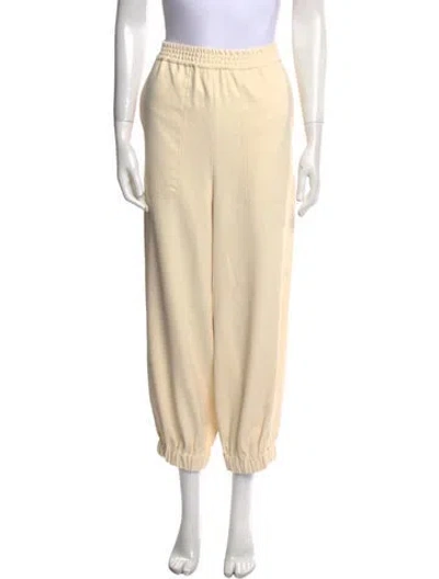 Pre-owned Tibi Straight Leg Pants In Neutral
