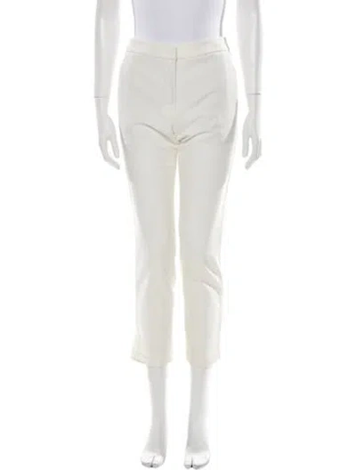 Pre-owned Tibi Straight Leg Pants In Neutral