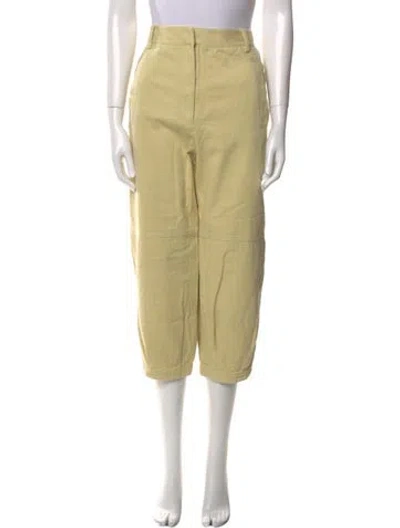 Pre-owned Tibi Straight Leg Pants In Neutral
