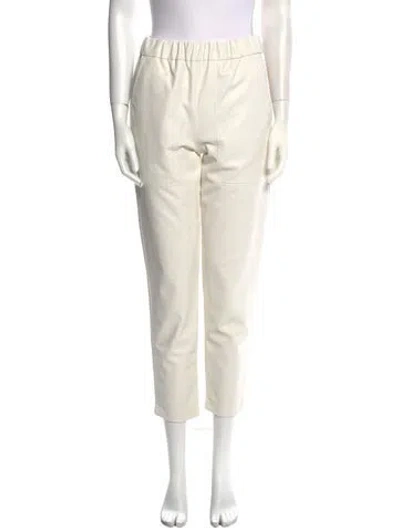 Pre-owned Tibi Straight Leg Pants In Neutral