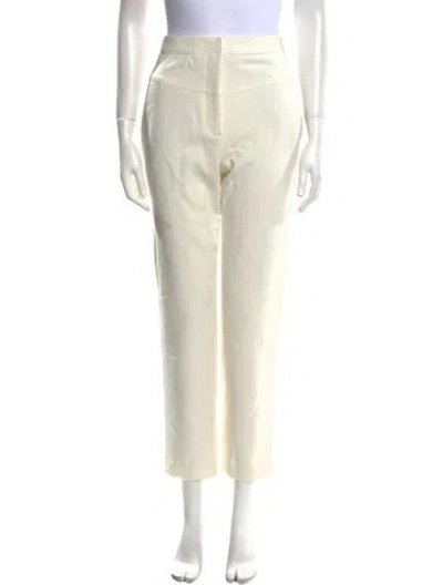 Pre-owned Tibi Straight Leg Pants In Neutral