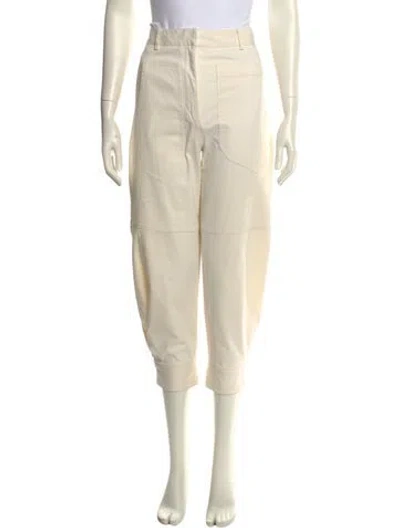 Pre-owned Tibi Straight Leg Pants In Neutral