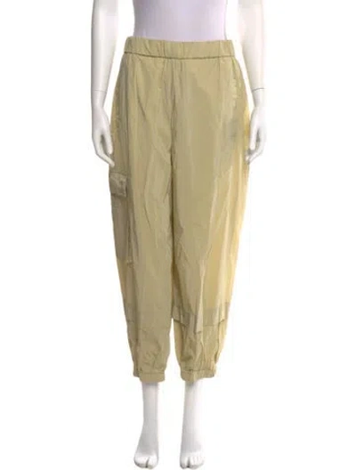 Pre-owned Tibi Straight Leg Pants In Neutral