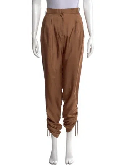 Pre-owned Tibi Straight Leg Pants In Neutral