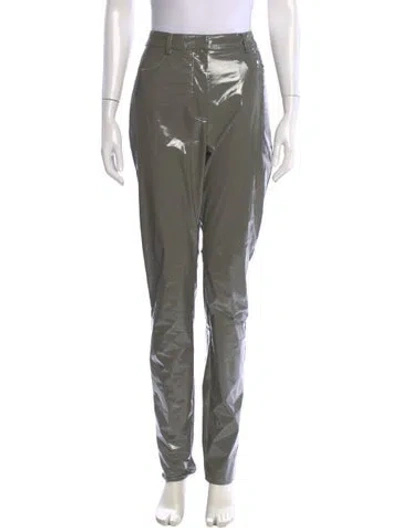 Pre-owned Tibi Straight Leg Pants In Neutral