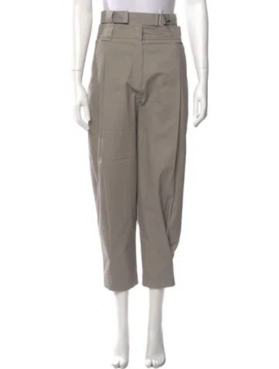 Pre-owned Tibi Straight Leg Pants In Neutral