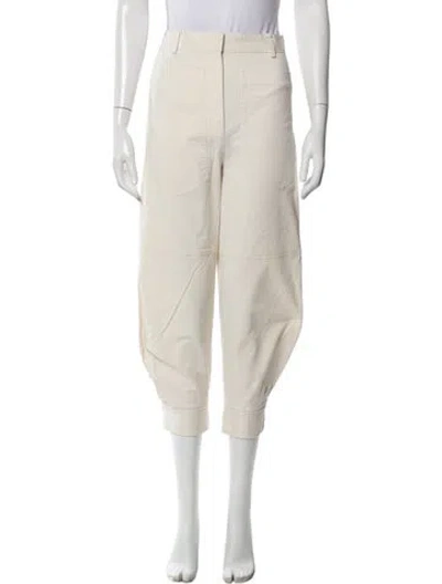 Pre-owned Tibi Straight Leg Pants In Neutral