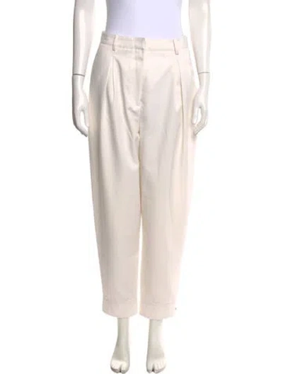 Pre-owned Tibi Straight Leg Pants In Neutral