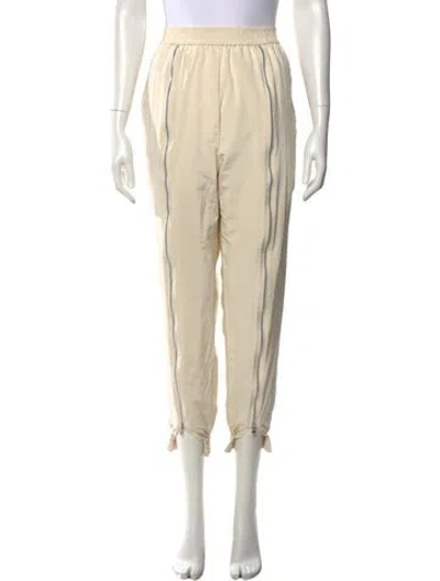 Pre-owned Tibi Straight Leg Pants In Neutrals
