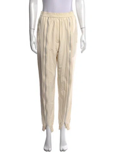Pre-owned Tibi Straight Leg Pants In Neutrals