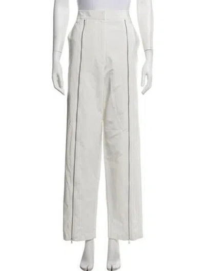 Pre-owned Tibi Straight Leg Pants In Neutrals/white