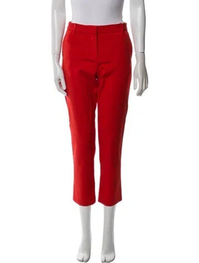 Pre-owned Tibi Straight Leg Pants In Orange