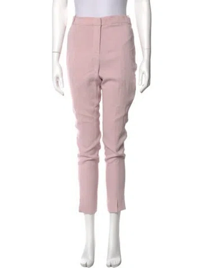 Pre-owned Tibi Straight Leg Pants In Pink