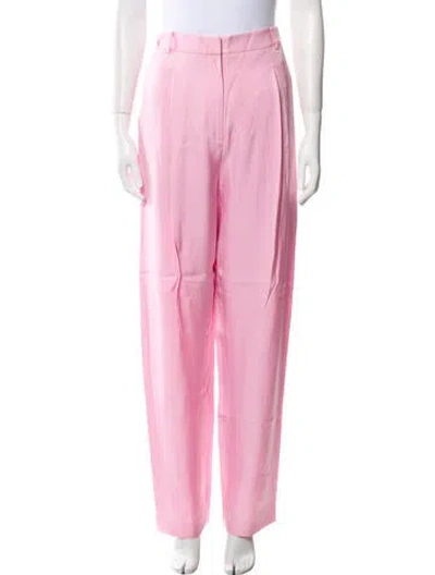 Pre-owned Tibi Straight Leg Pants In Pink