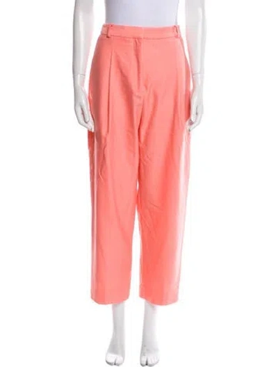 Pre-owned Tibi Straight Leg Pants In Pink