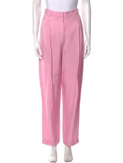 Pre-owned Tibi Straight Leg Pants In Pink