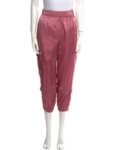 Pre-owned Tibi Straight Leg Pants In Pink