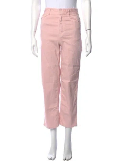 Pre-owned Tibi Straight Leg Pants In Pink