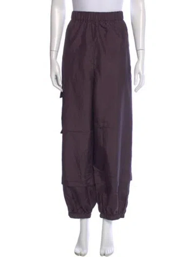 Pre-owned Tibi Straight Leg Pants In Purple