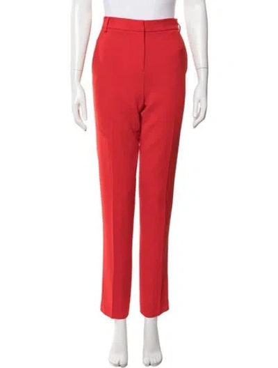 Pre-owned Tibi Straight Leg Pants In Red